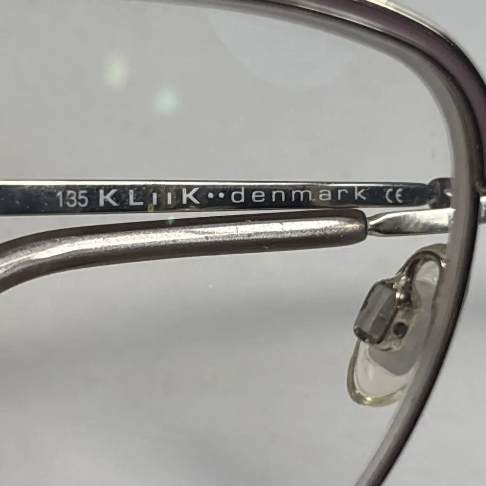 Kliik Denmark 663 S217 50-16-135 Rose Gold Brow Full Rim Eyeglasses Frame w Case